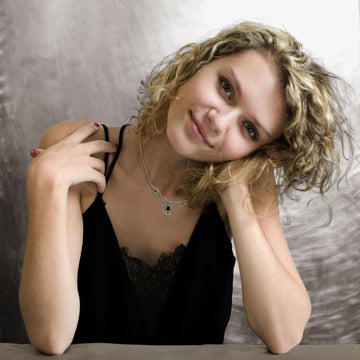 Infinite Rebirth Silver Necklace with Gemstones TNC332 - Jewelry